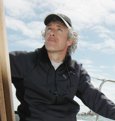Jamie Dunross on board his yacht Spirit of Rockingham - circumnavigated Australia solo in 2010 © SW